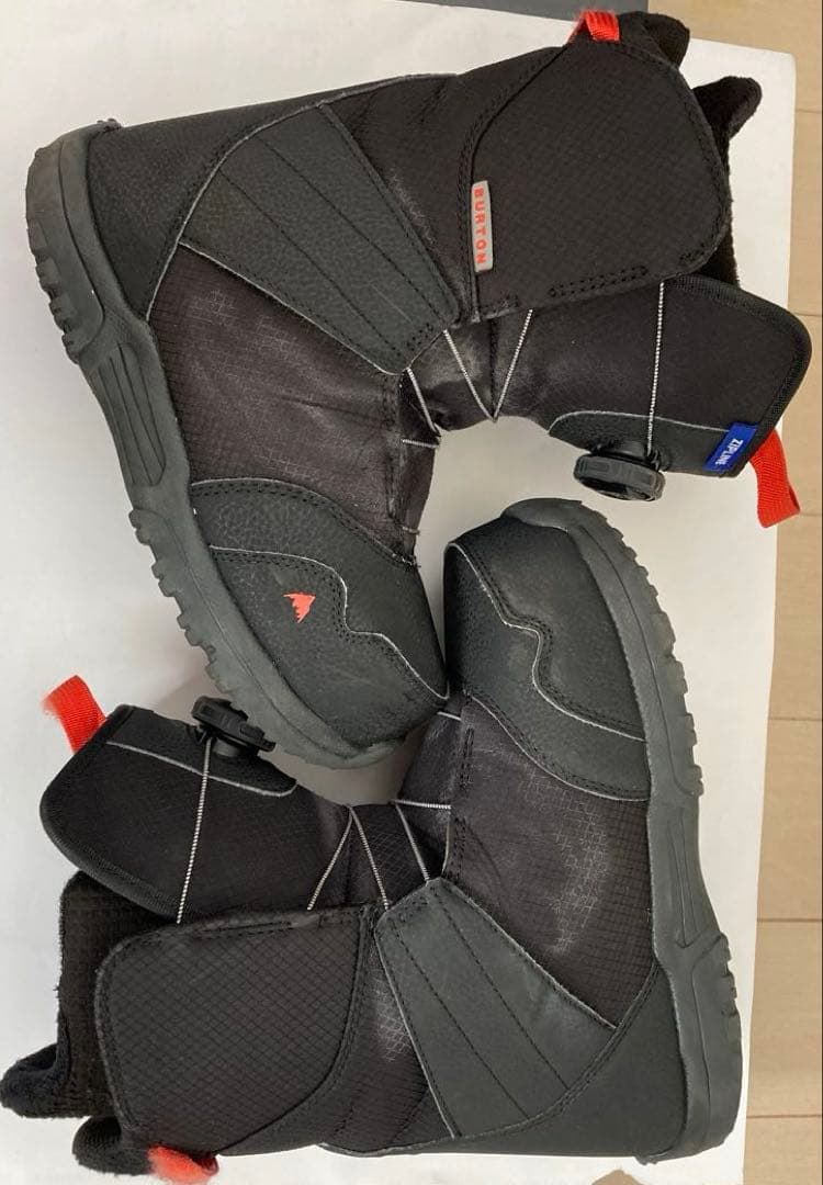 23cm ZIPLINE 子ども用スノーボードブーツ ブラック