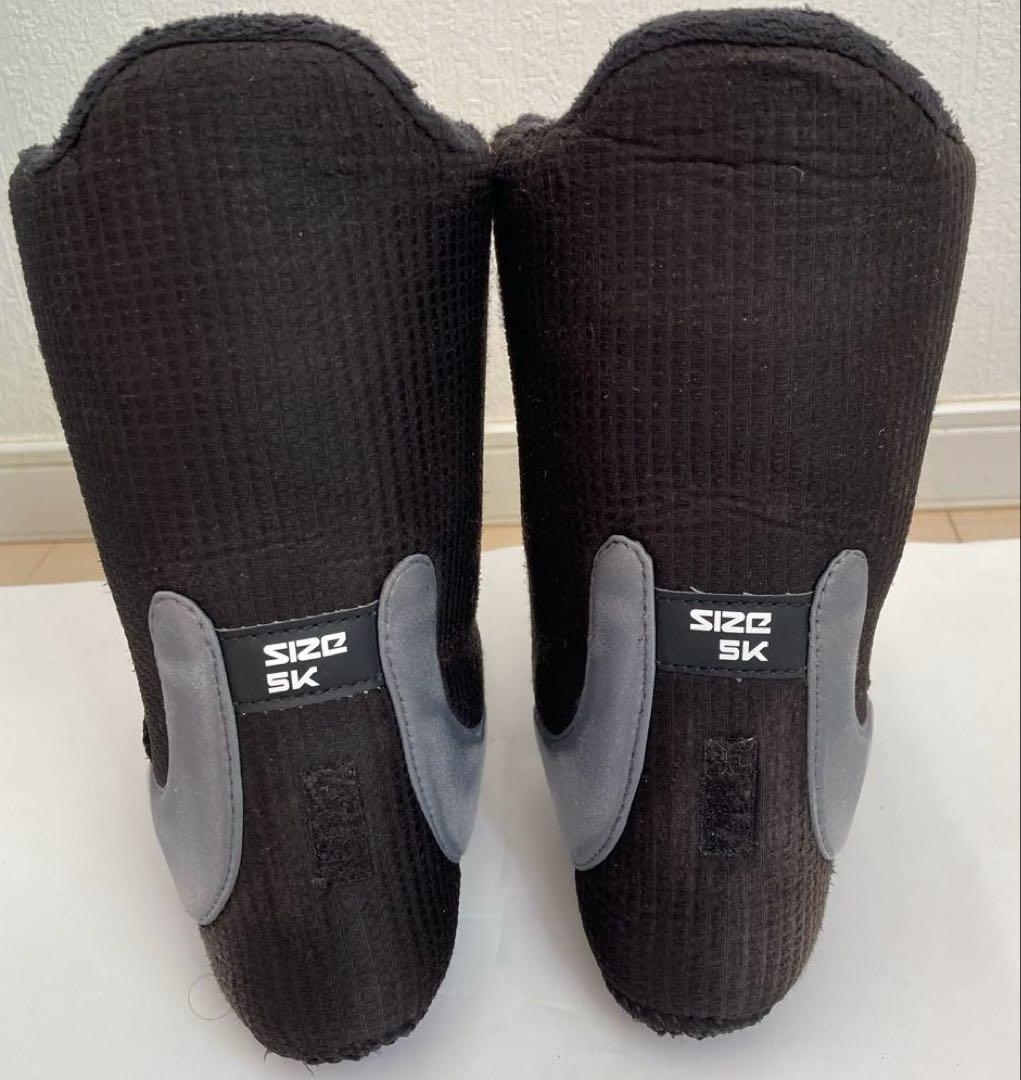 23cm ZIPLINE 子ども用スノーボードブーツ ブラック