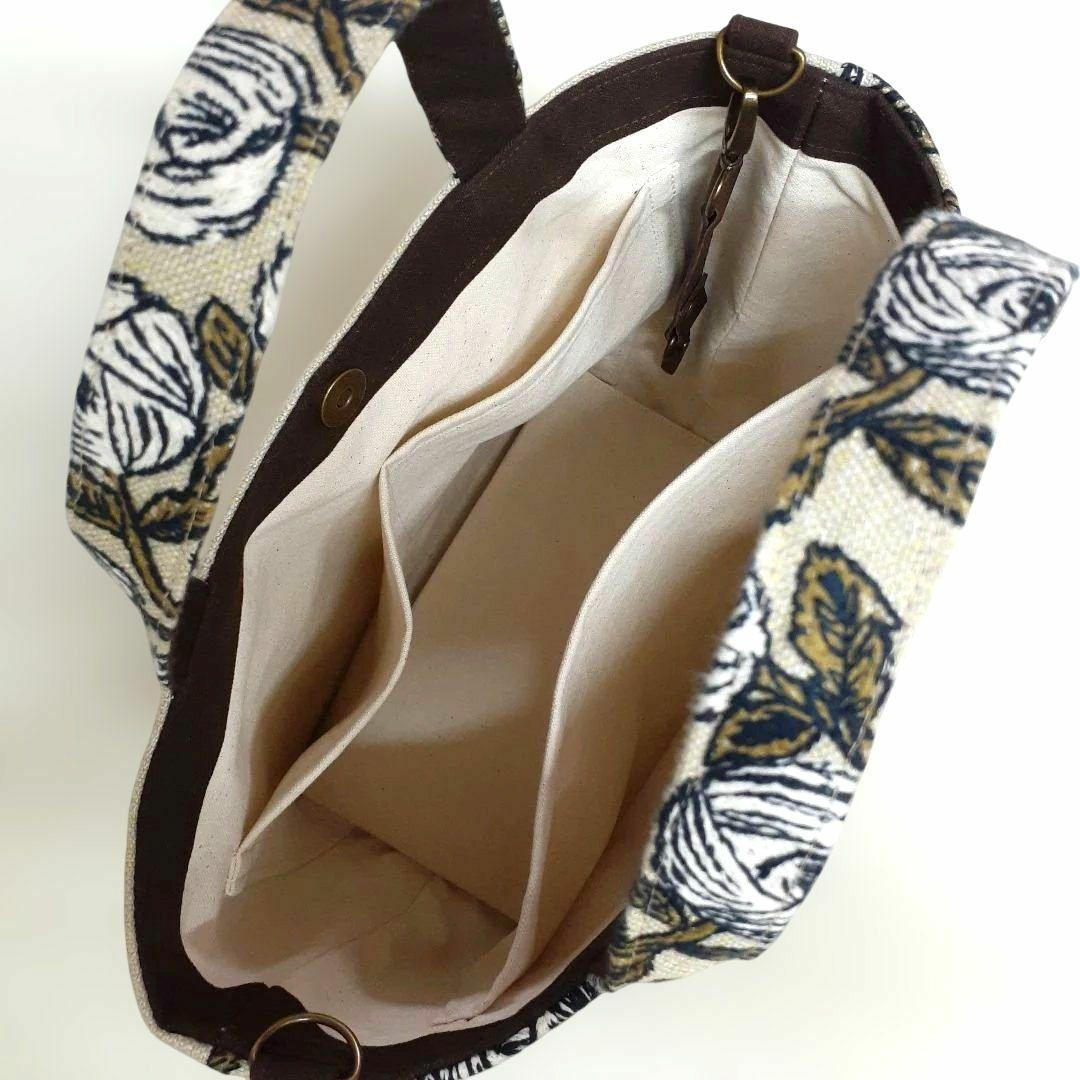 ミナペルホネン　 rosy beige マチが大きめトートバッグ