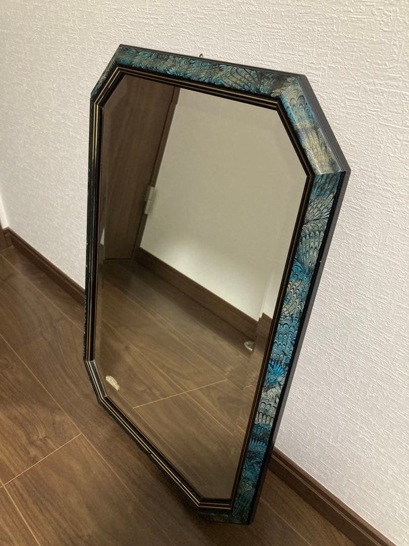 demainドマン 8角形 壁掛け鏡 ウォールミラー イタリア製