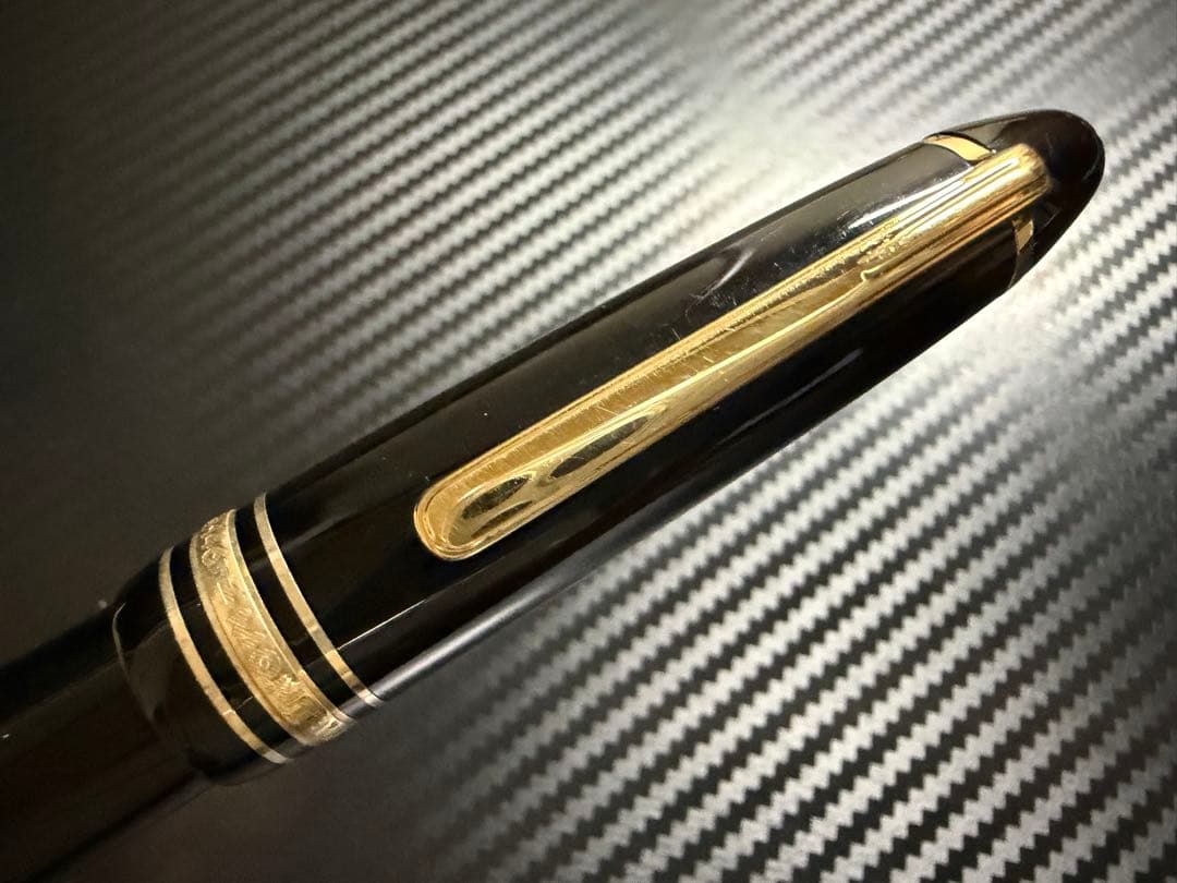 美品 モンブラン マイスターシュテュック 146 14K 全金 F 細字 万年筆