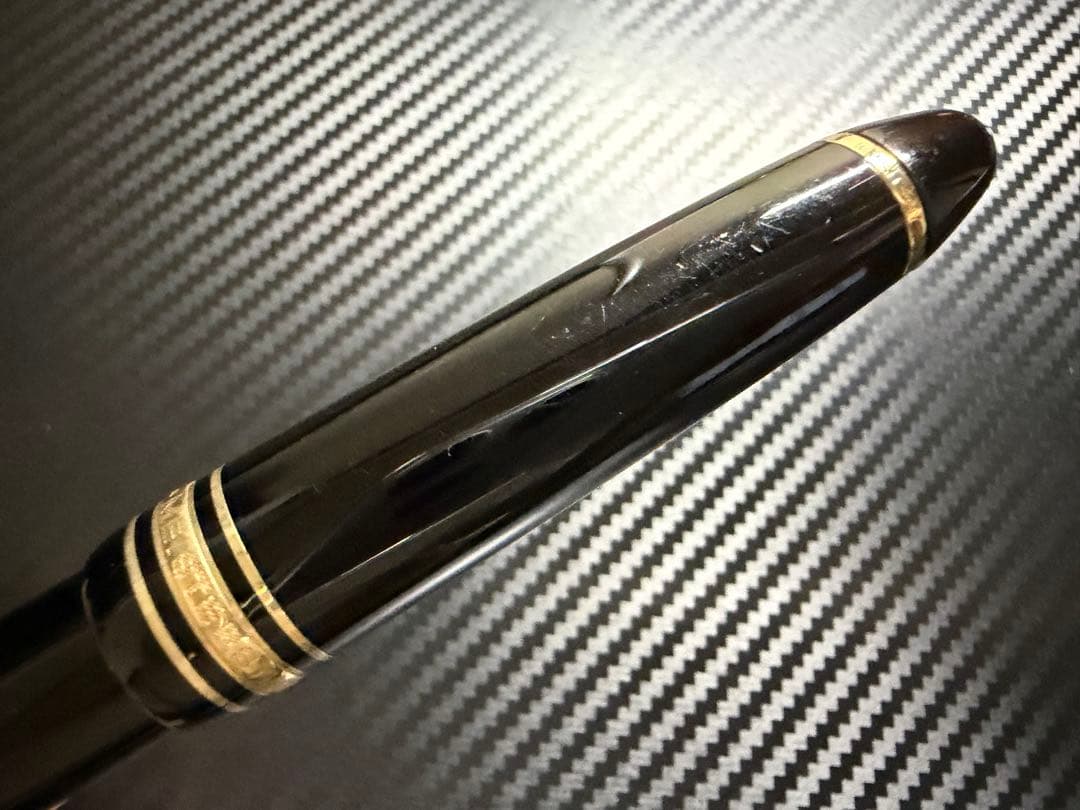 美品 モンブラン マイスターシュテュック 146 14K 全金 F 細字 万年筆