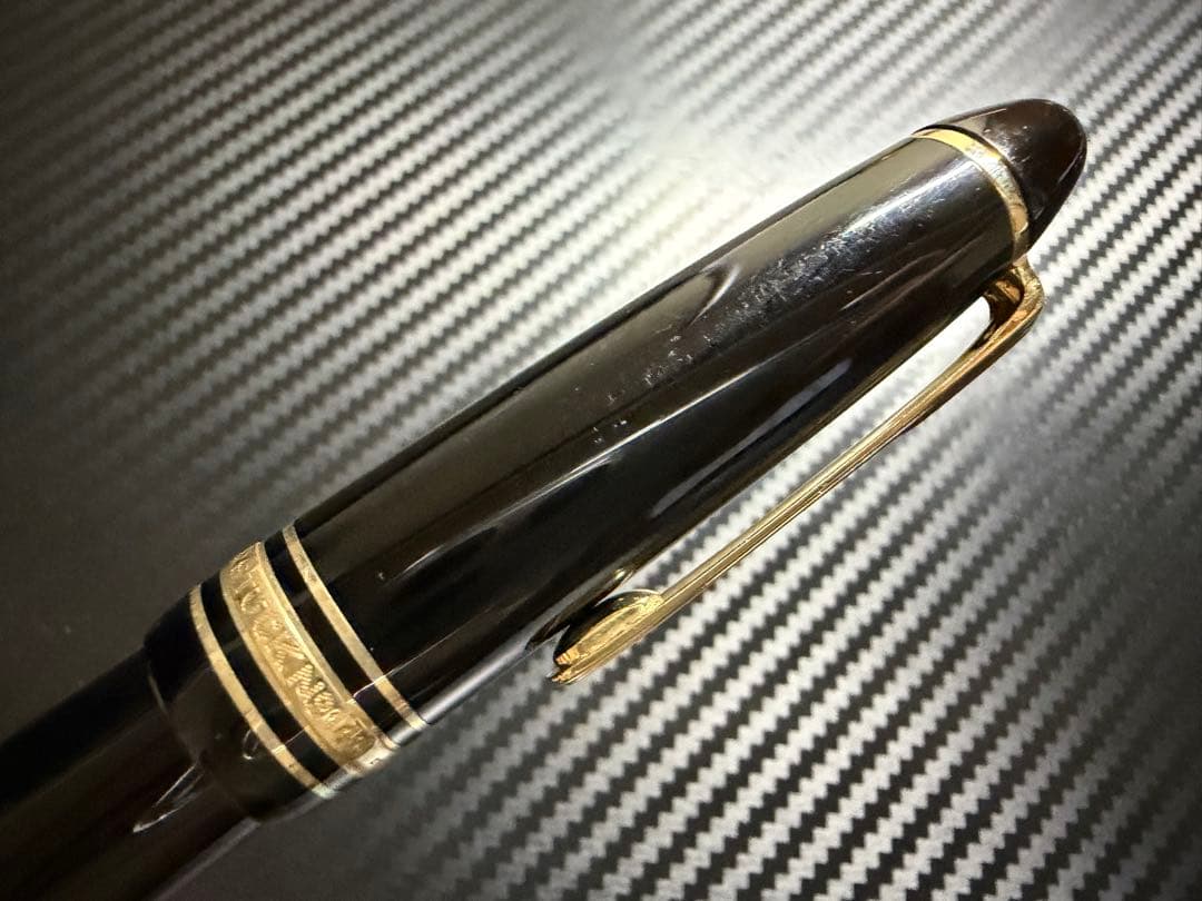 美品 モンブラン マイスターシュテュック 146 14K 全金 F 細字 万年筆