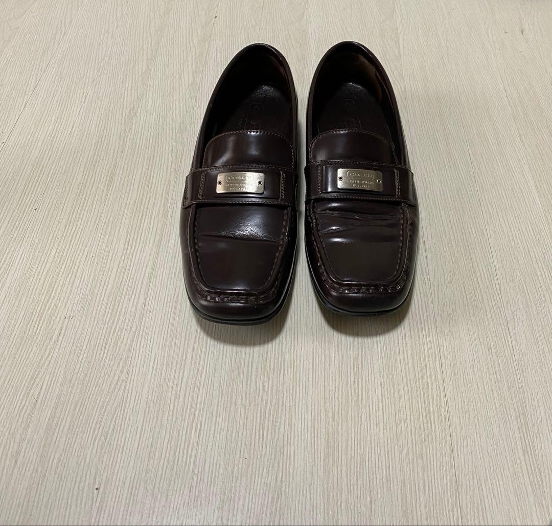 コーチ　ローファー　ブラウン