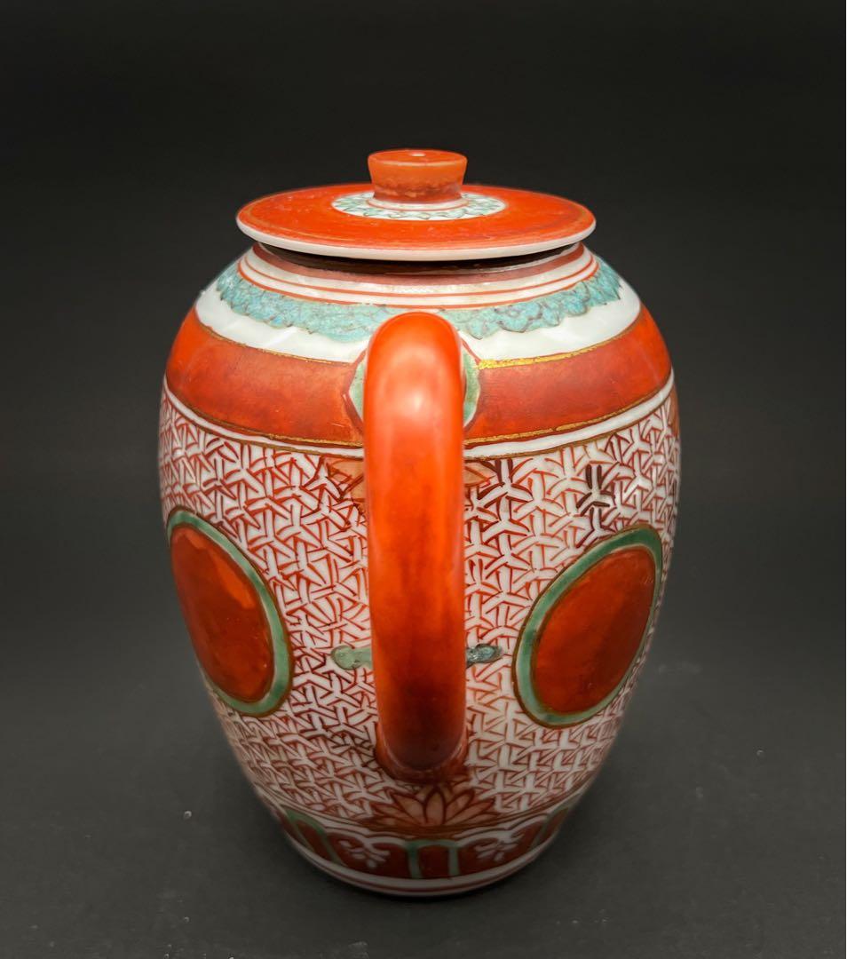 中国美術 古玩 明代 金襕手水壺 茶壺　急須 茶道具 箱付き