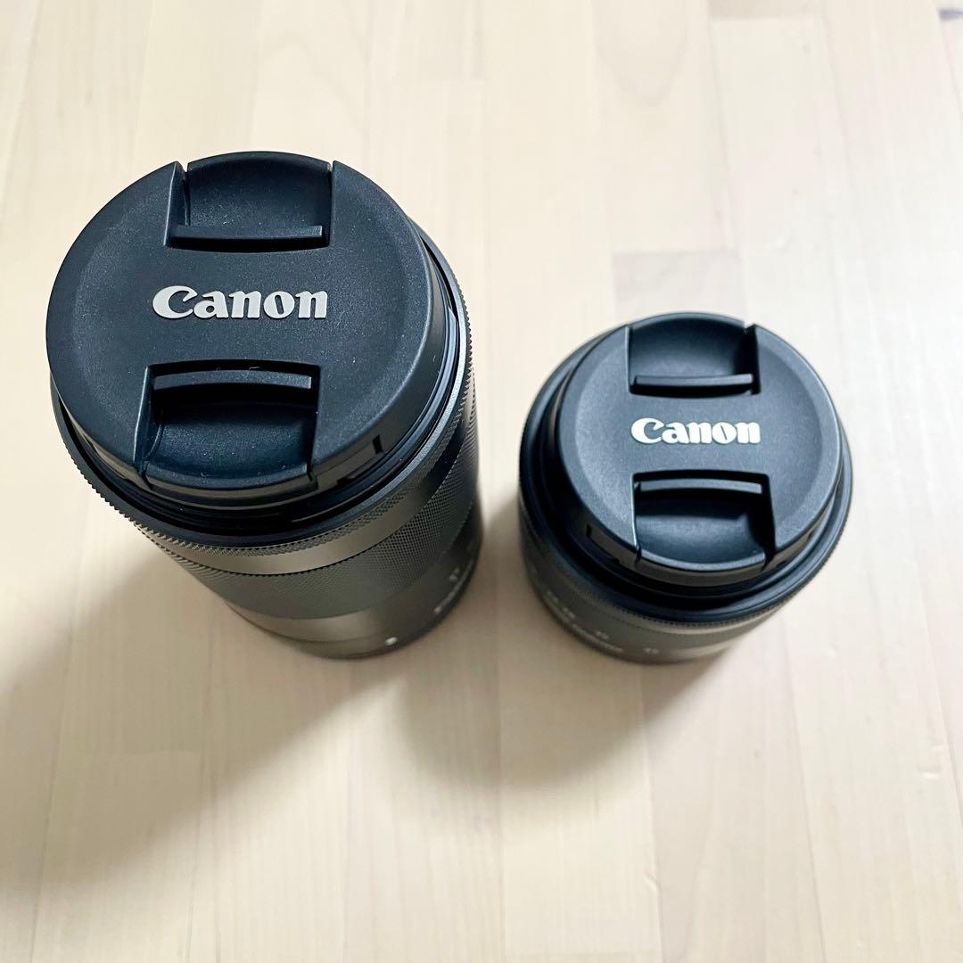美品　Canon EOS Kiss M ダブルレンズキット SDカード　送料無料
