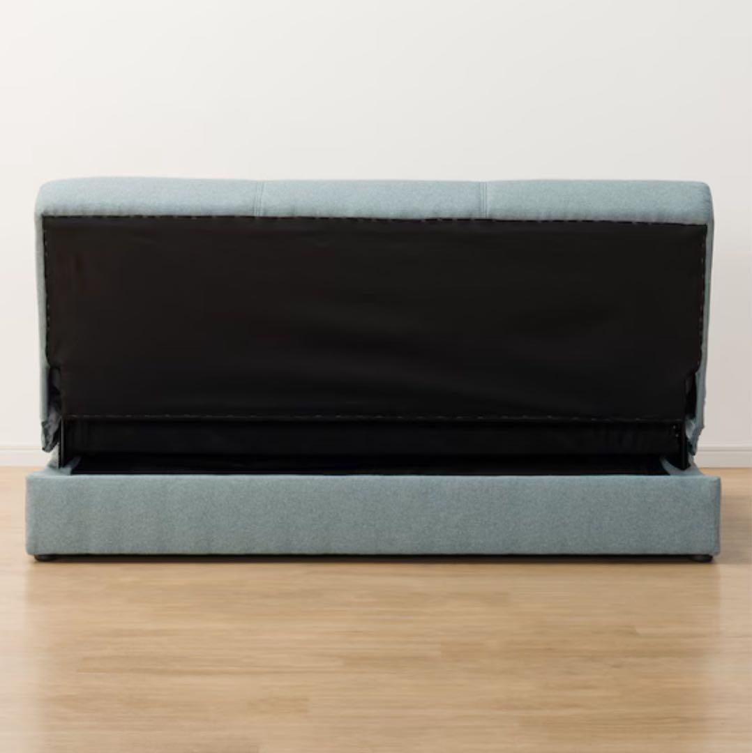 【値下げ応】ニトリ　収納付き ソファベッド (メーベル2P/ボルスター）