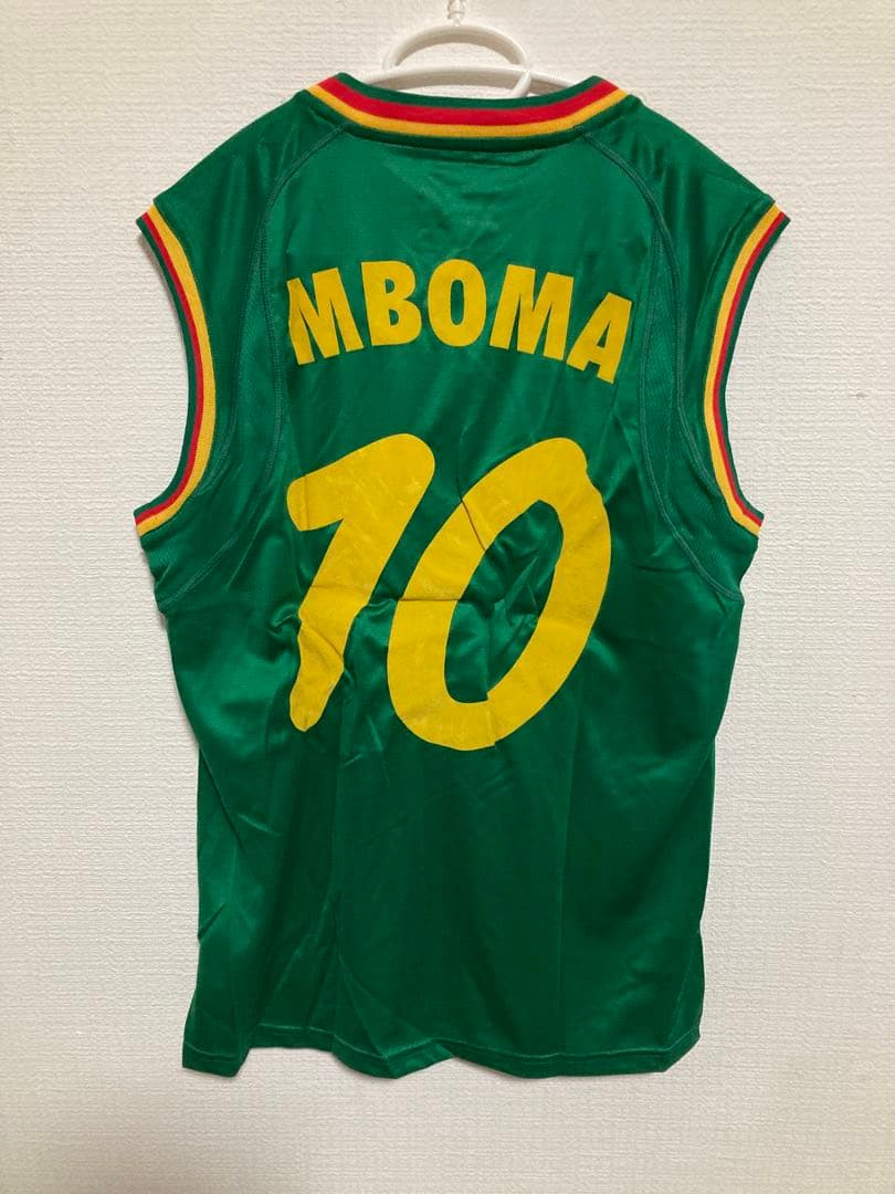 カメルーン代表 Puma MBOMAエムボマ10 Lノースリーブ 日韓W杯