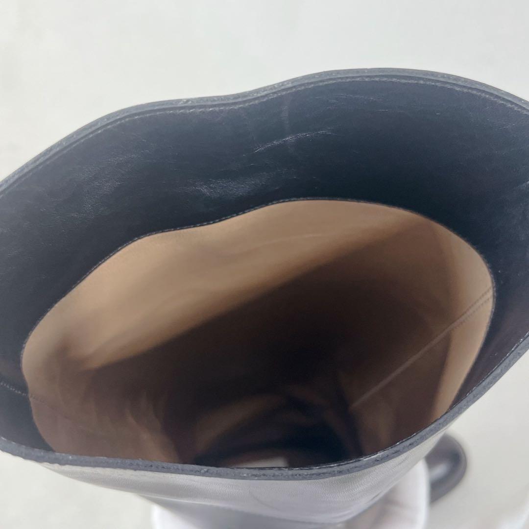 極美品✨SARTORE サルトル 本革 ロングブーツ シンプル 黒 37