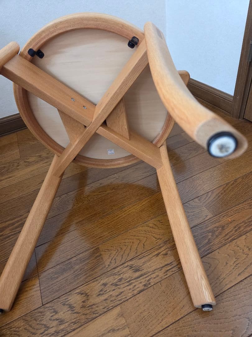 カンディハウス　旭川　椅子　ルントオムチェア　レザー　イエロー