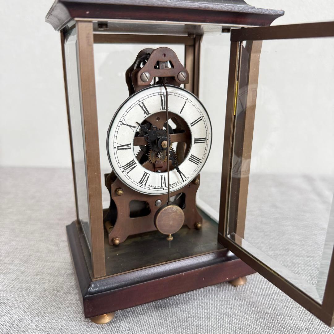 置時計 アンティーク レトロ 振り子時計 置き時計 ゼンマイ式 昭和レトロ