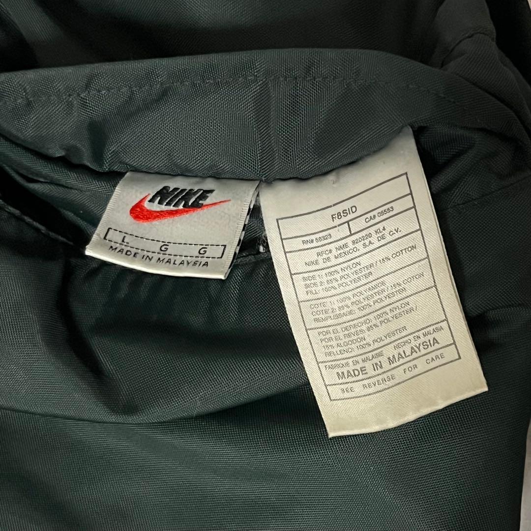 【激レア】90s NIKEリバーシブル パーカー L 刺繍ロゴ B系 スケーター
