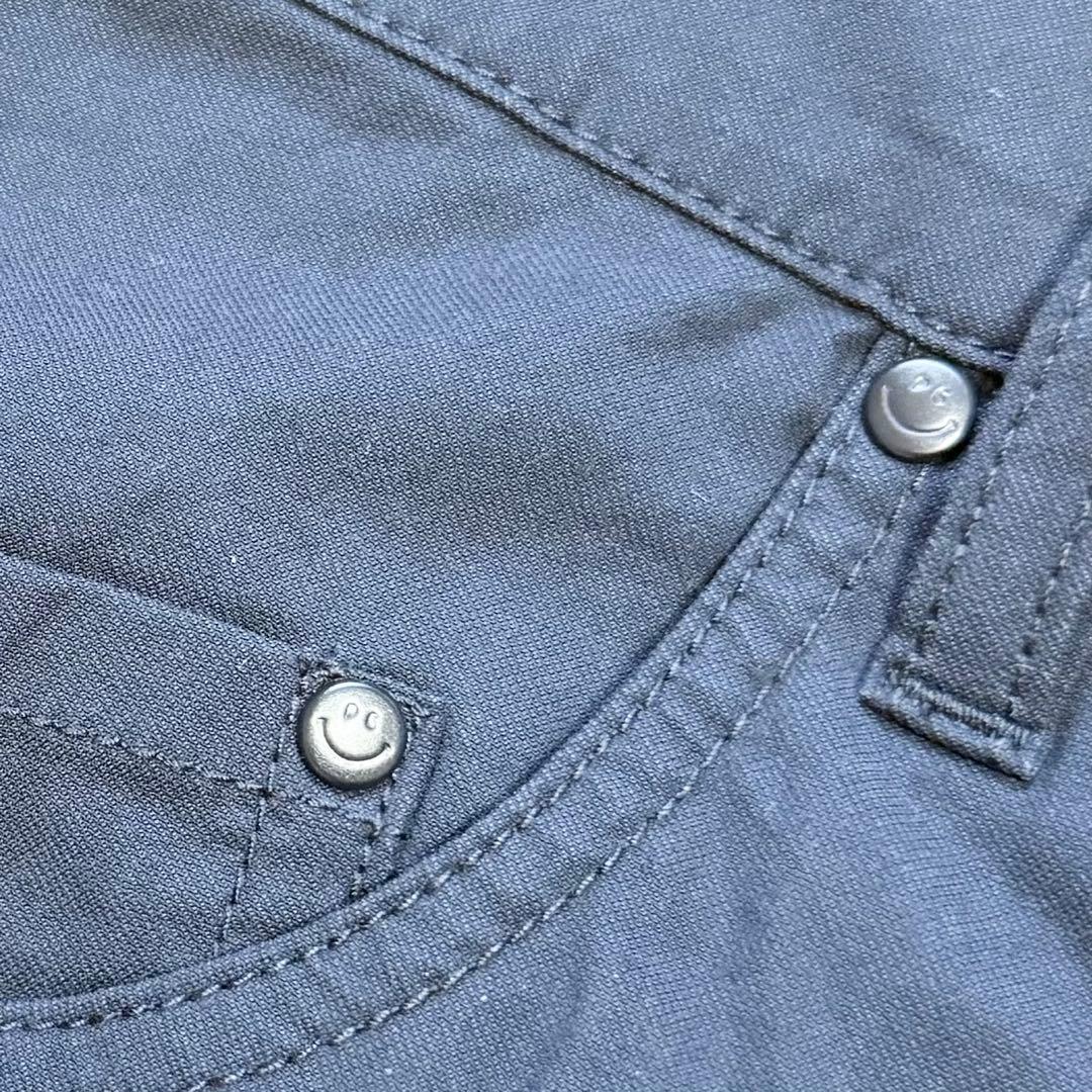 パーリーゲイツ ニコちゃん スマイル ボタン PGロゴ ネイビー 薄手 メンズ6