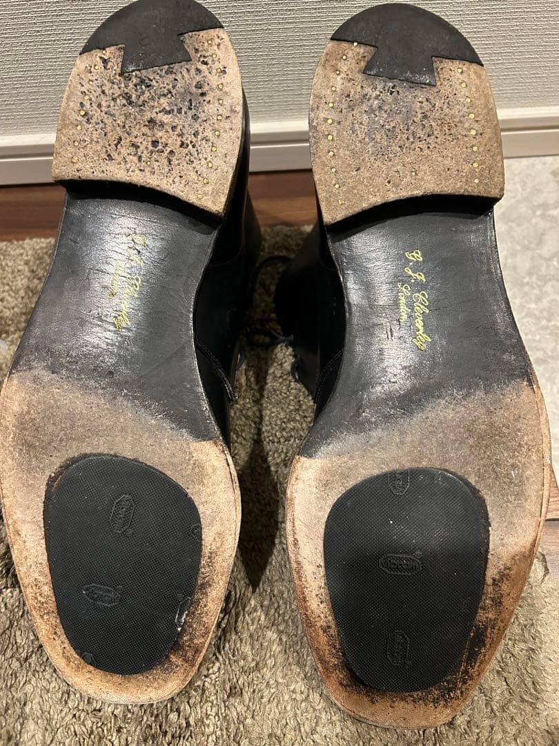 価格相談。ジョージクレバリーチャッカブーツ ブラック 27.5cm