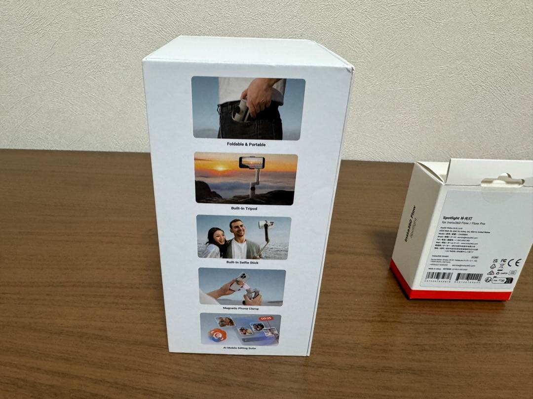 【中古・美品】Insta360 Flow Pro 第1世代 スポットライト付