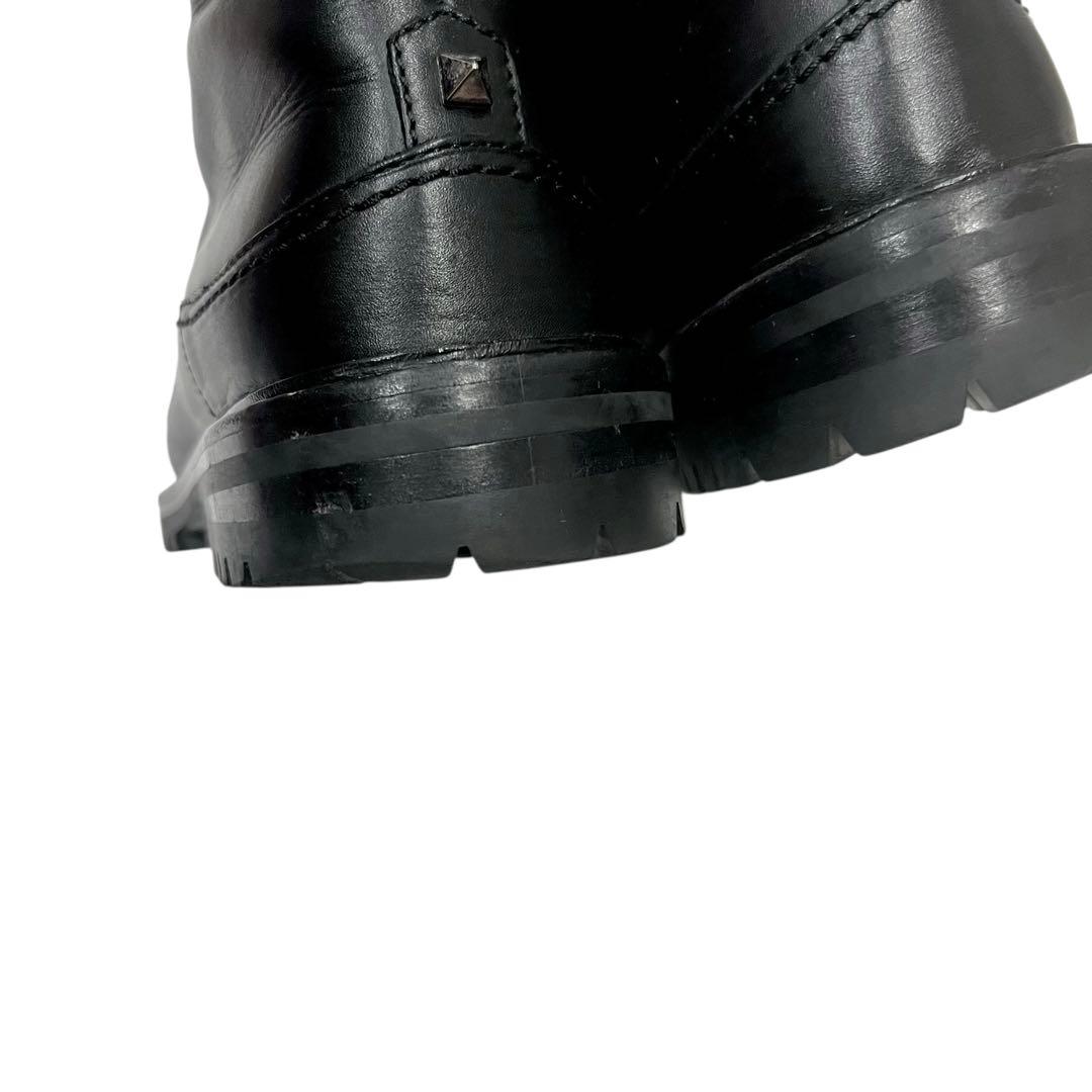 VALENTINO スタッズ レースアップ ワークブーツ