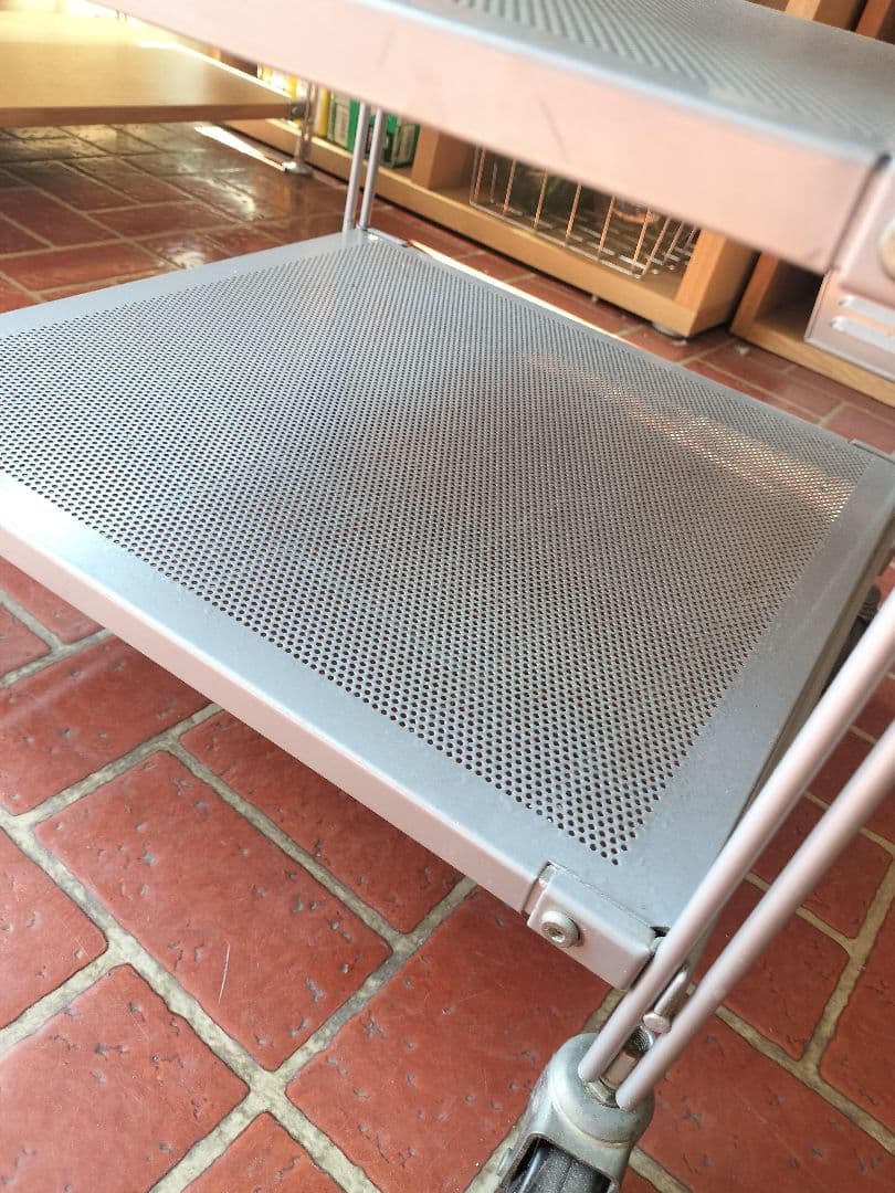 廃盤 無印良品 MUJI スチール ユニットシェルフ グレー メッシュ