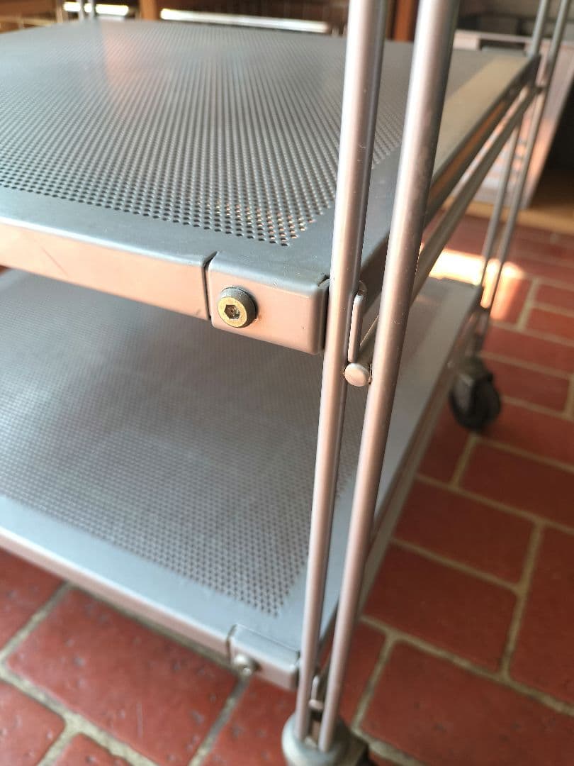 廃盤 無印良品 MUJI スチール ユニットシェルフ グレー メッシュ