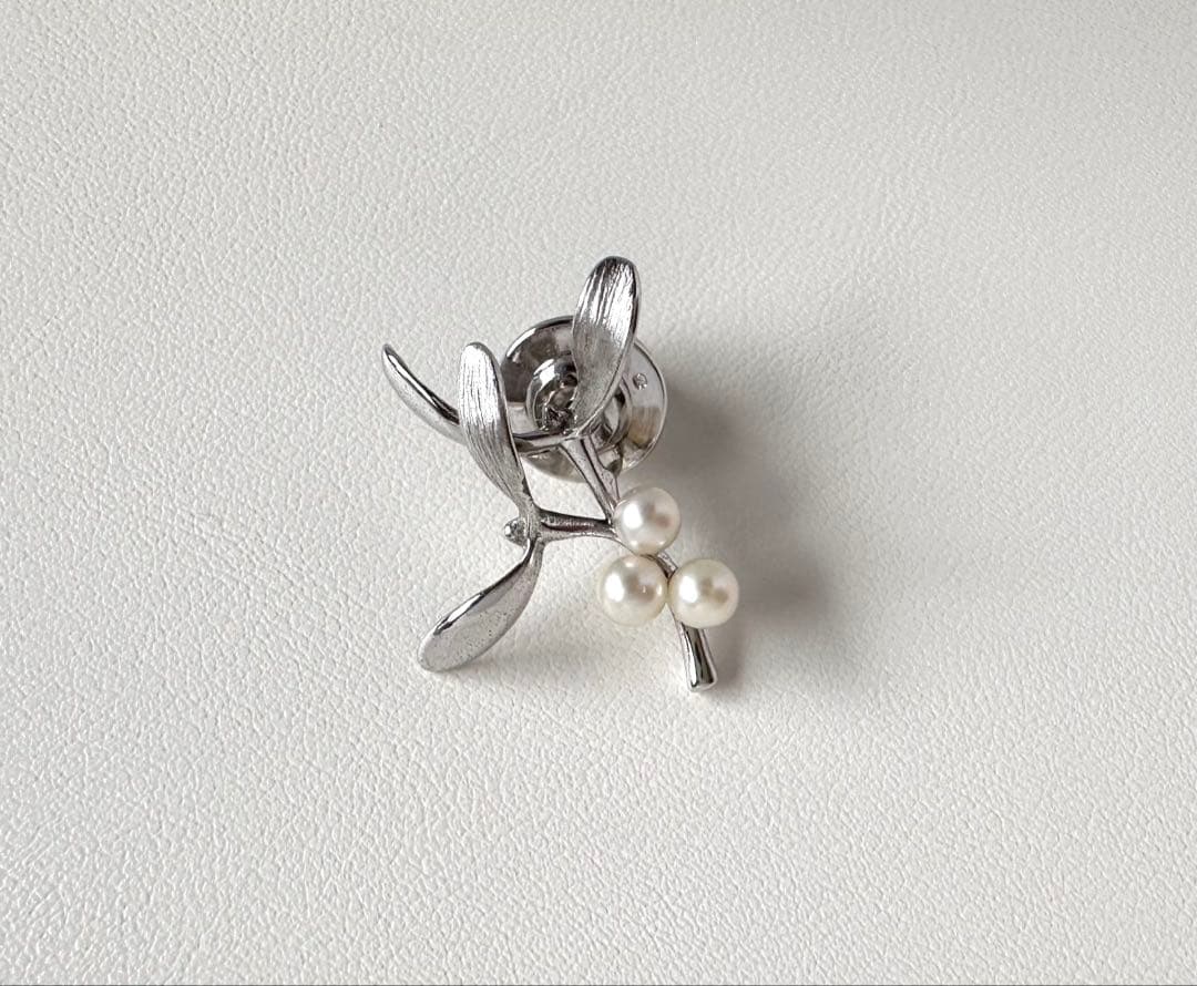 MIKIMOTO アコヤベビーパール ピンプローチ SV