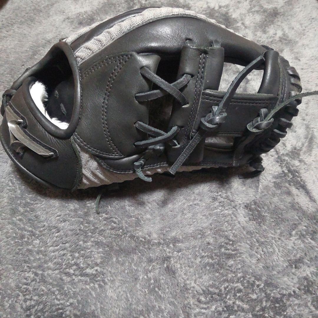 ✨️Mizuno 一般軟式グローブ 黒/グレーNB TECH KNIT