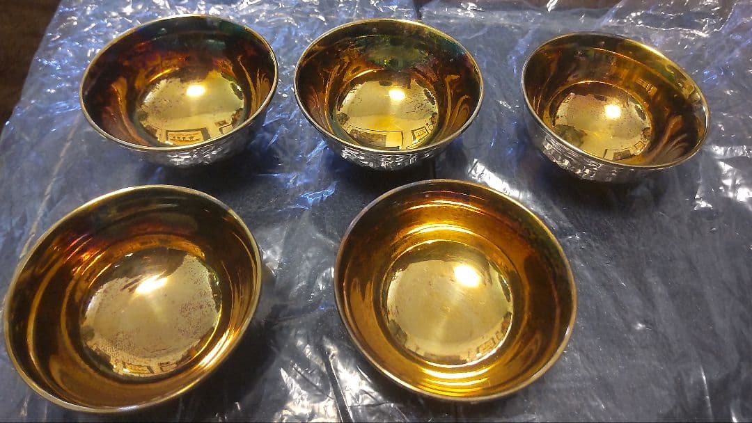 早い者勝ち♪■尚美堂■純銀徳利×2 純銀盃×5■約312g 純銀 シルバー　資産