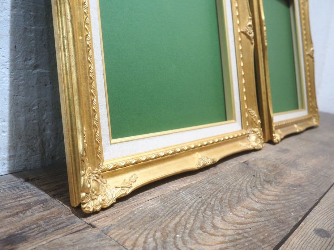 1291　レトロな額縁　F8　アートフレーム　油彩　水彩　画材　ビンテージ