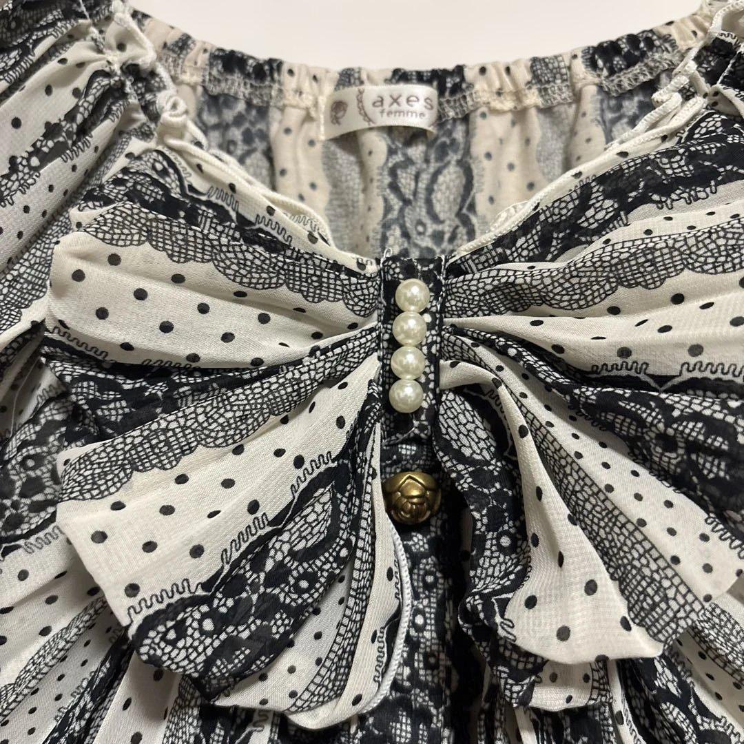 アクシーズファム　ビックリボン　フェアリーグランジ　y2k パール　バラボタン