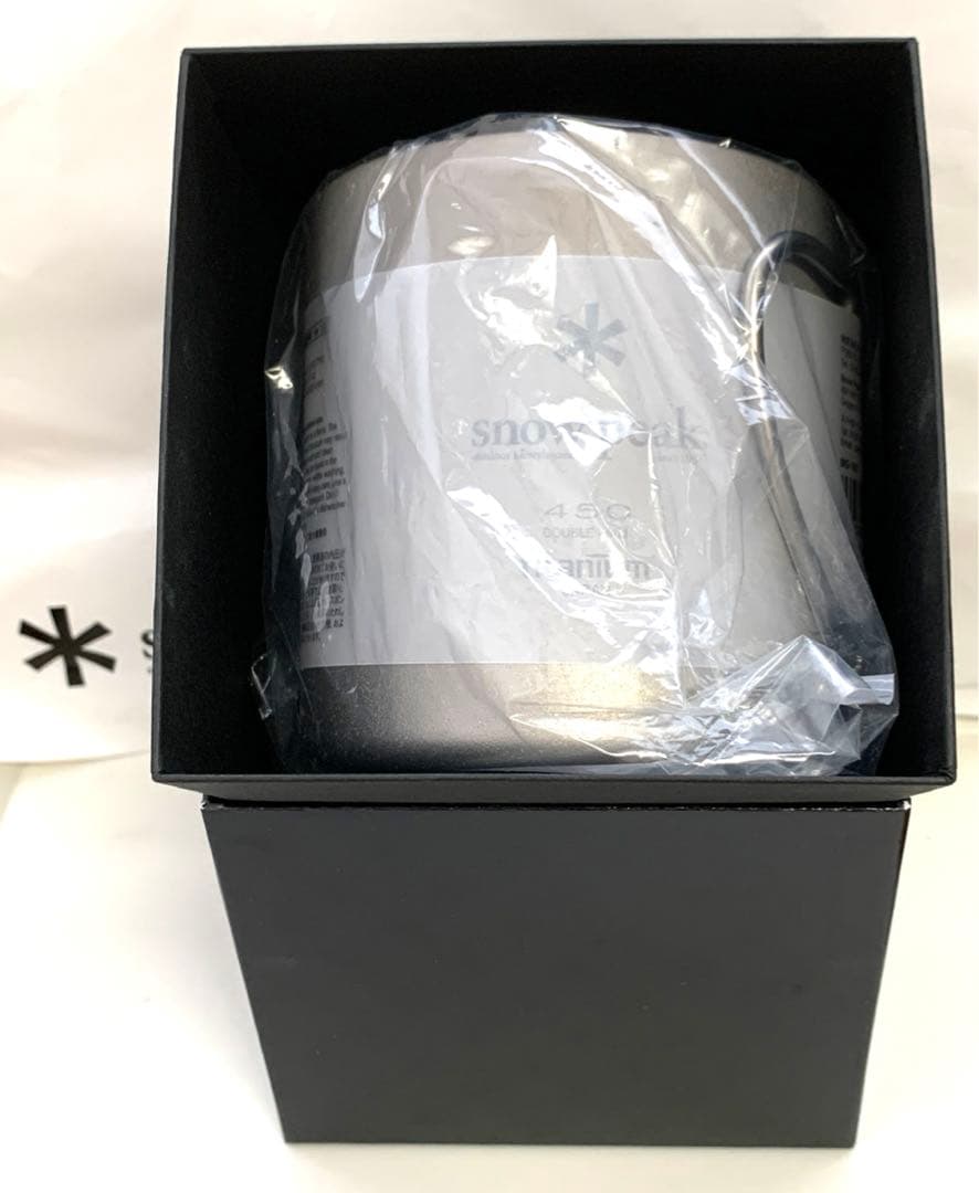 【専用箱付き】 Peak（スノーピーク）チタンダブルマグ 450