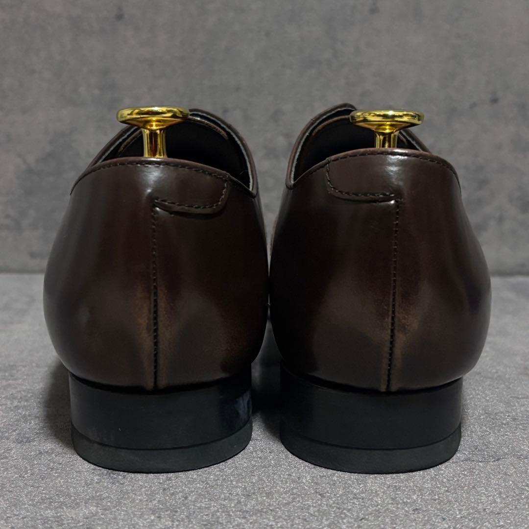 未使用級　リーガル　ビジネスシューズ　キャップトゥ　ブラウン　21VR　2228