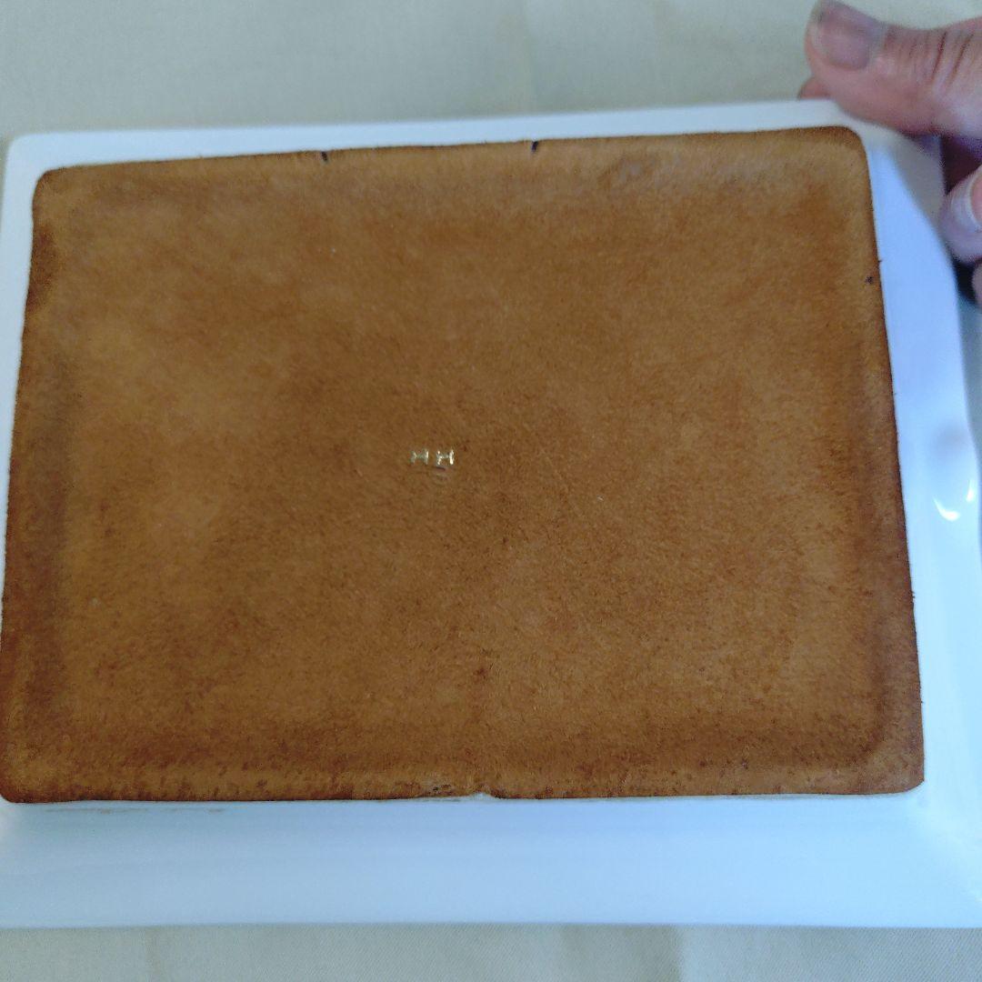 HERMES♥幾何学模様 陶器製灰皿 金縁