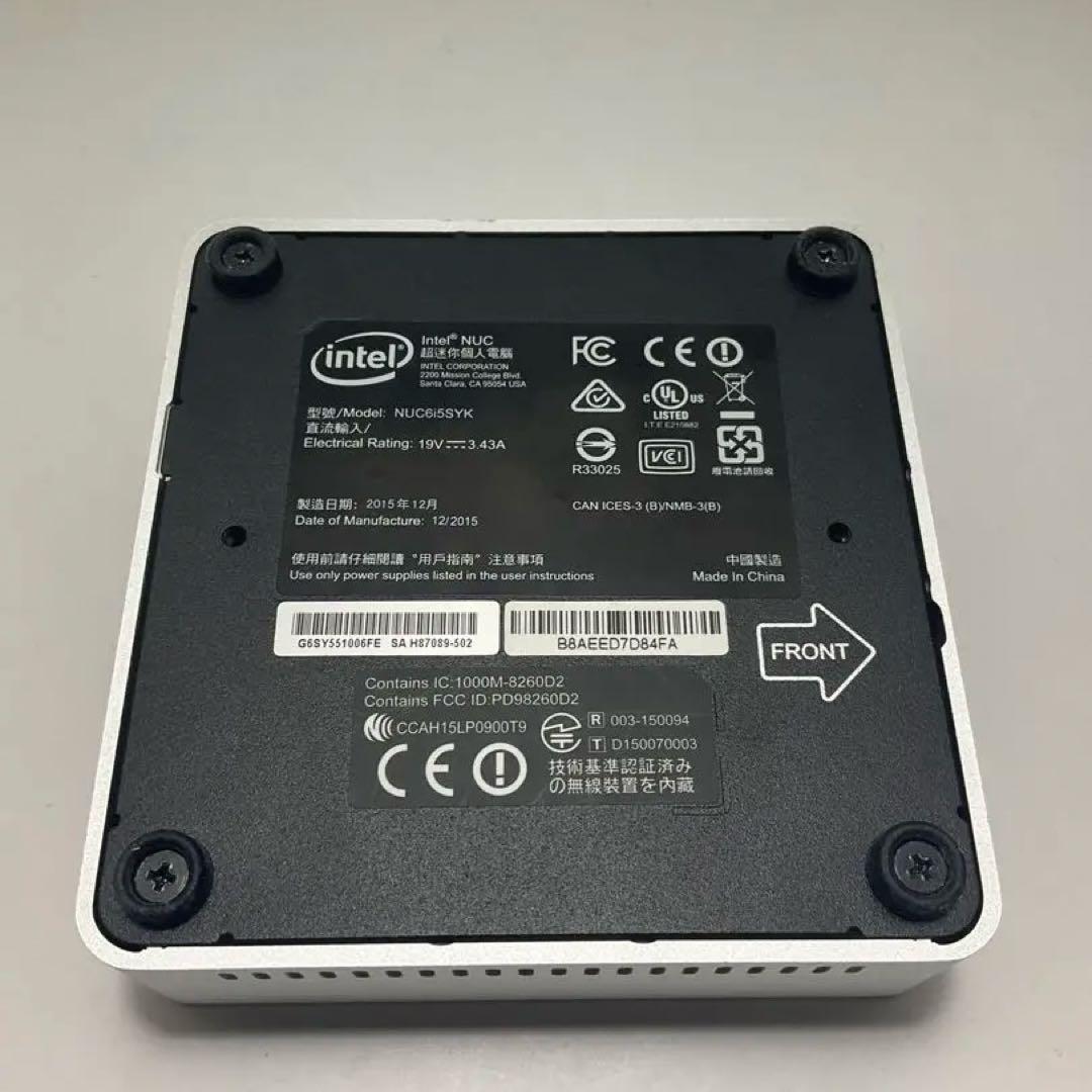 NUC6i5SYK i5/16GB/SSD256GB/Win10認証済