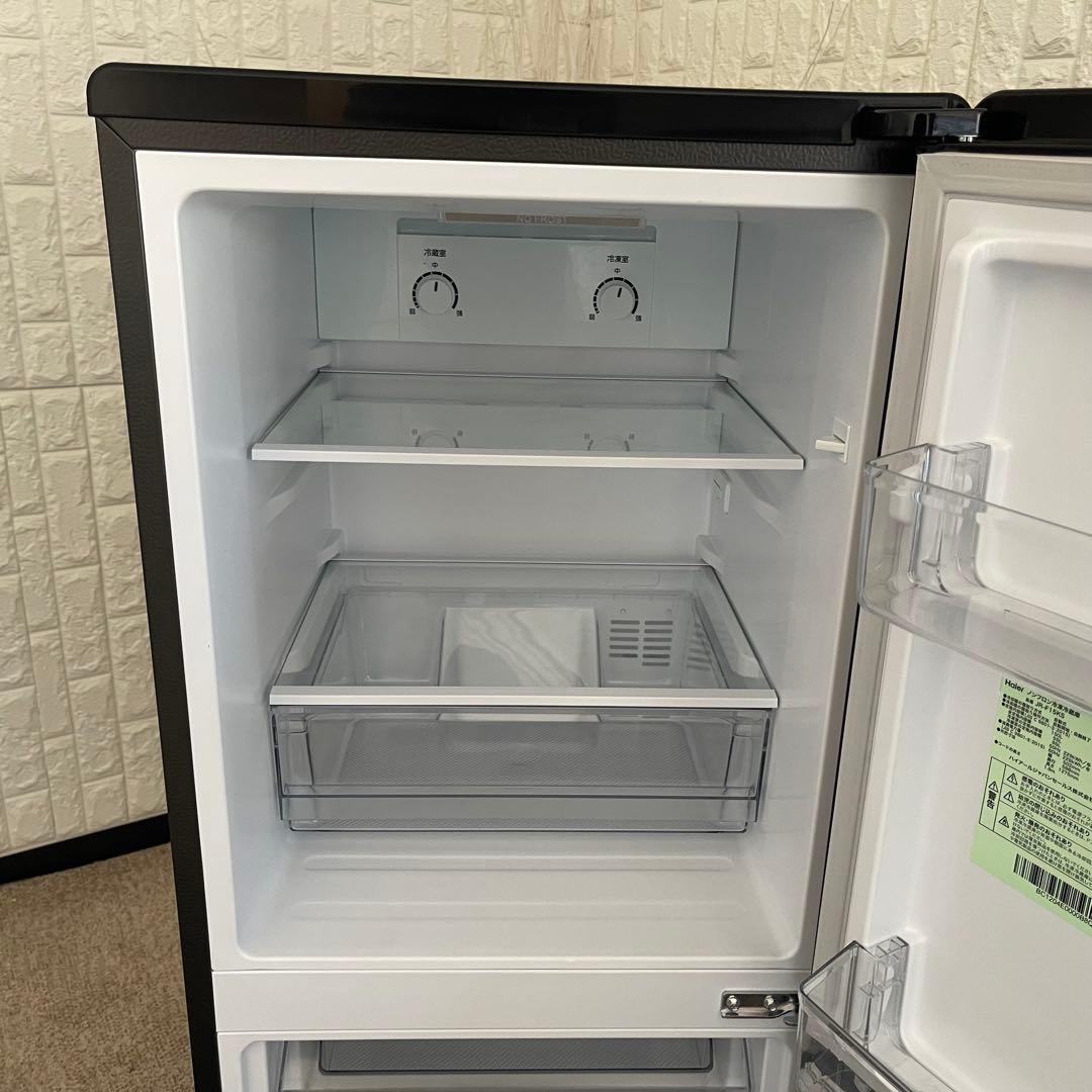 東京23区配送無料✨家電3点セット　ハイアール　ブラック　冷蔵庫　洗濯機　レンジ