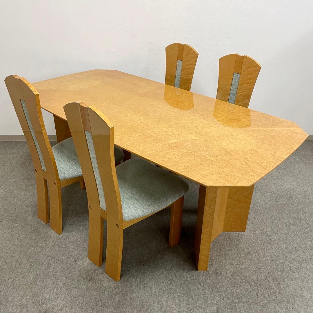 大塚家具【松創】(府中) ダイニングチェア \"バーズアイメイプル\" No.4