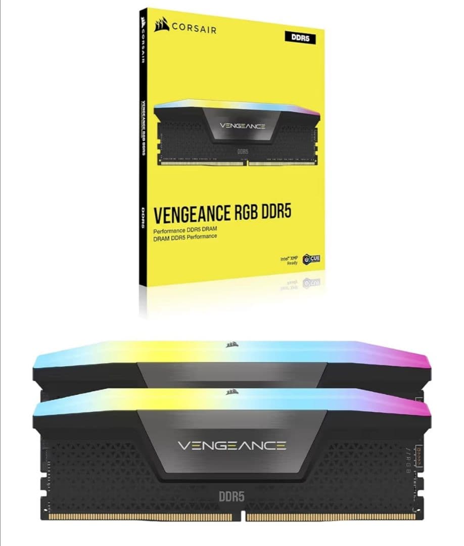 CORSAIR DDR5メモリ VENGEANCE RGB 16GB×2枚
