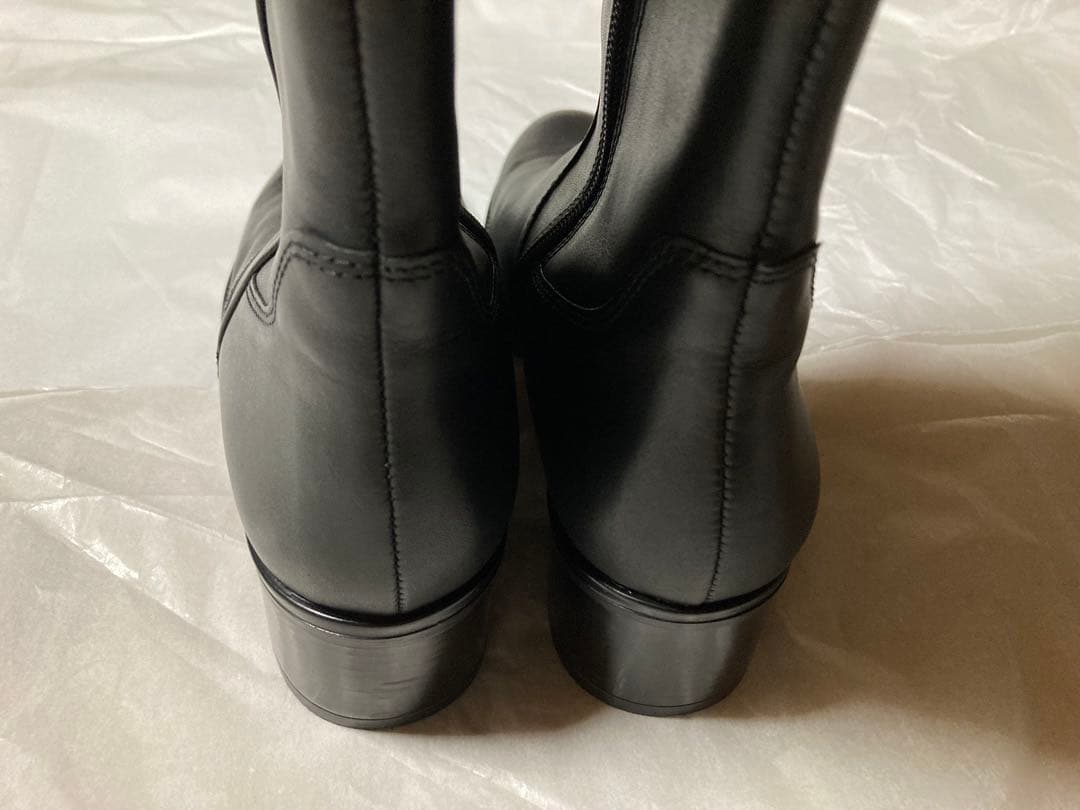 大特価❗️【新品】Gabor　ガボール　上質　レザーブーツ　黒ロングブーツ　靴