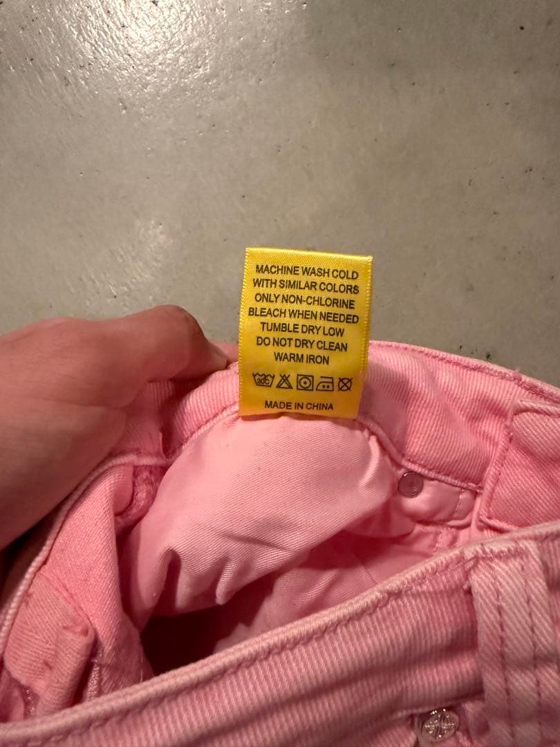 GUAPI FRENCH ROSE STARS DENIM 28 ピンク