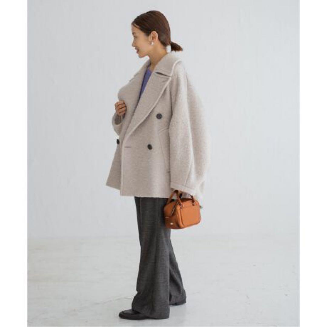 イエナ　IENA ループインレイショートコート　38 ナチュラル