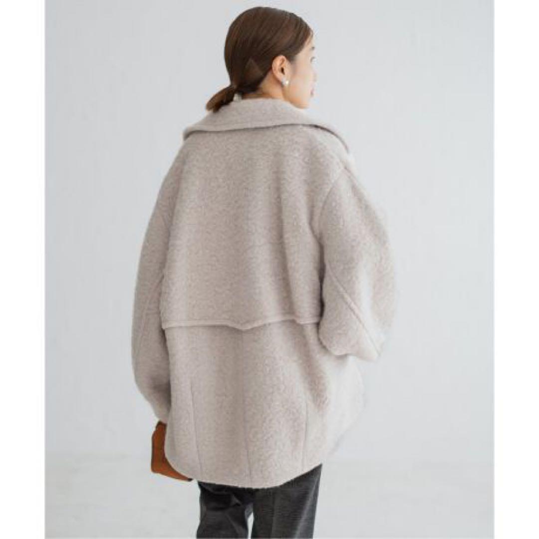 イエナ　IENA ループインレイショートコート　38 ナチュラル