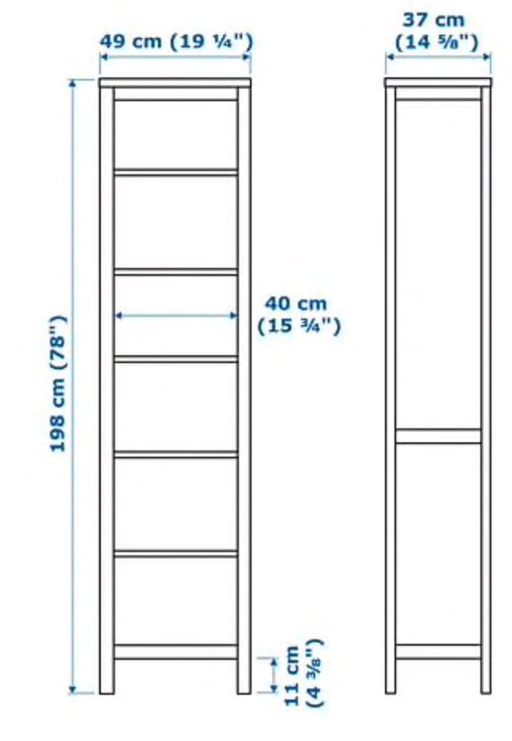(IKEA)(未使用)(直接引取り希望)HEMNES 書棚, ホワイト