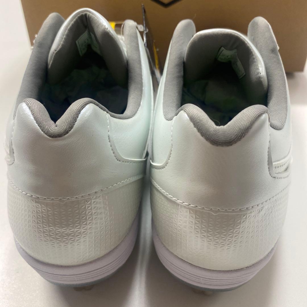 ZETT 埋め込み式金具スパイク　ホワイト　27.5cm