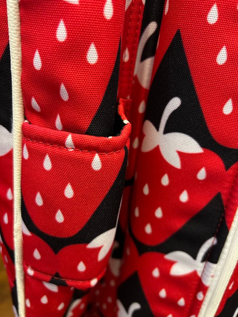 【人気モデル】PEARLY GATES キャディバッグ いちご柄　パーリーゲイツ