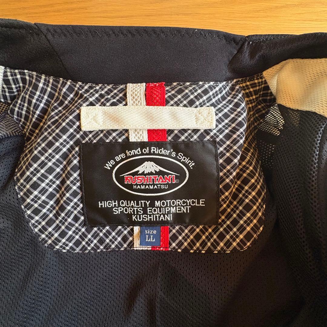 クシタニ バイク用メッシュジャケット 白/黒/赤