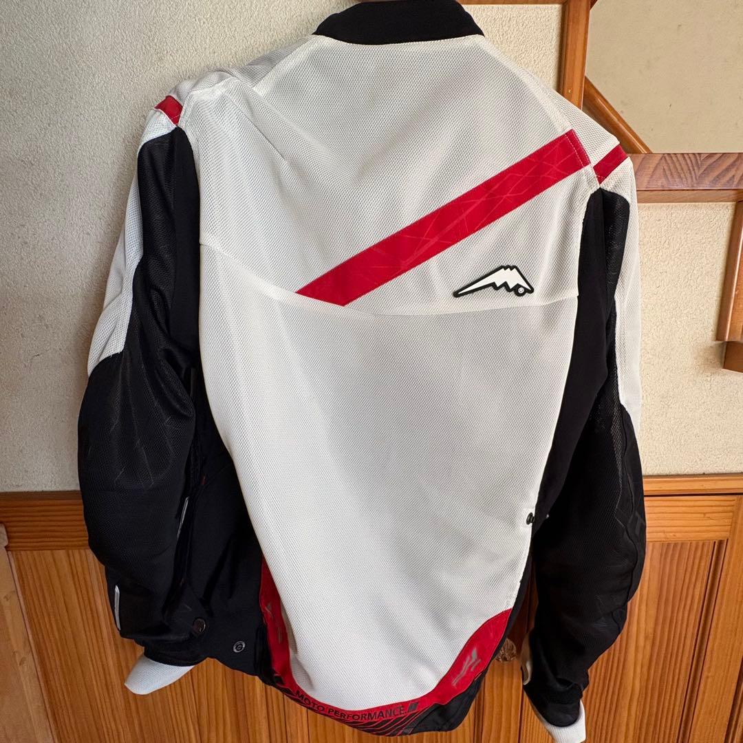 クシタニ バイク用メッシュジャケット 白/黒/赤