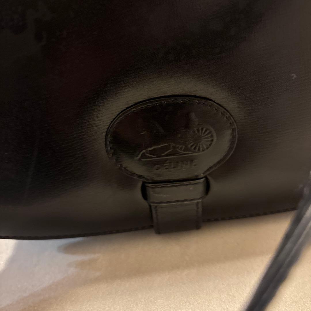 ミ*ポ様 CELINE 1970s ロゴ フラップ ショルダーバッグ