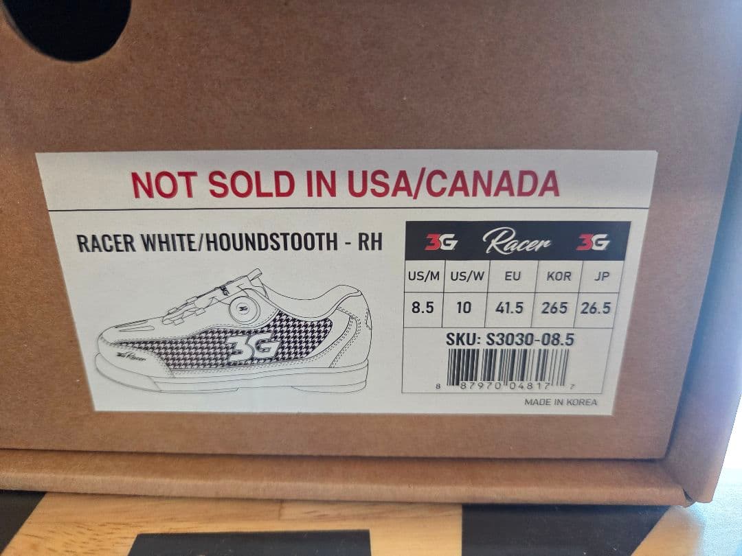 3G Racer WH/BK 26.5cm 使用極少