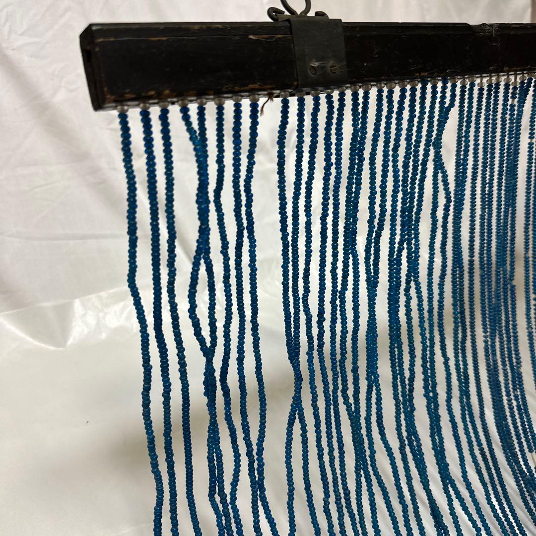 【希少品】大正から昭和　アンティークのガラスビーズのれん