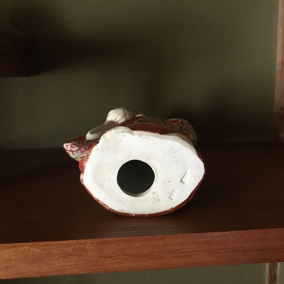 縁起物　福禄寿　彫刻人形　中国古美術　三開仏、幸福・財産・長寿を祈る仏様