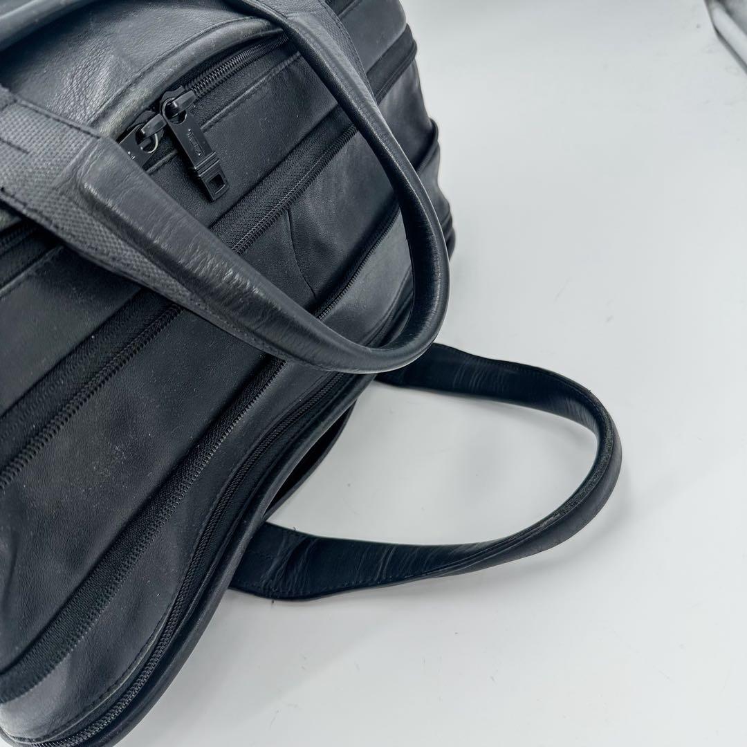 トゥミ　ビジネスバッグ　ショルダー　アルファ2way オールレザー　PC可　黒