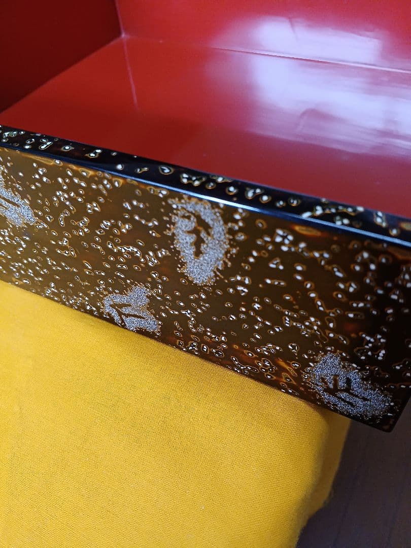 若狭塗？　五段重箱　台付き