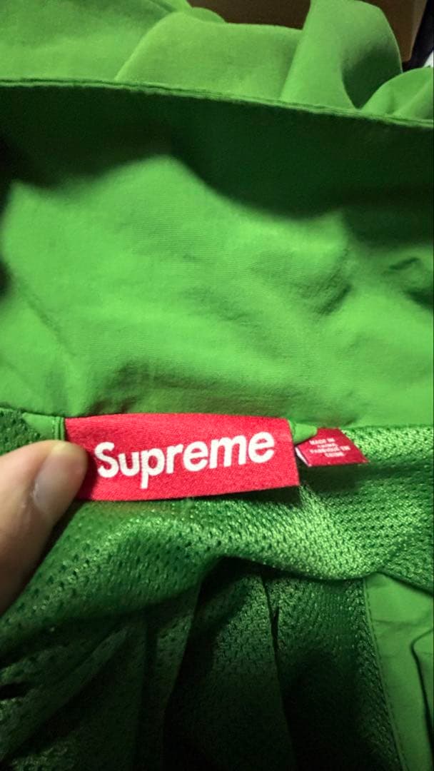 supreme ナイロンジャケット 緑